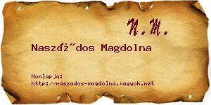 Naszádos Magdolna névjegykártya